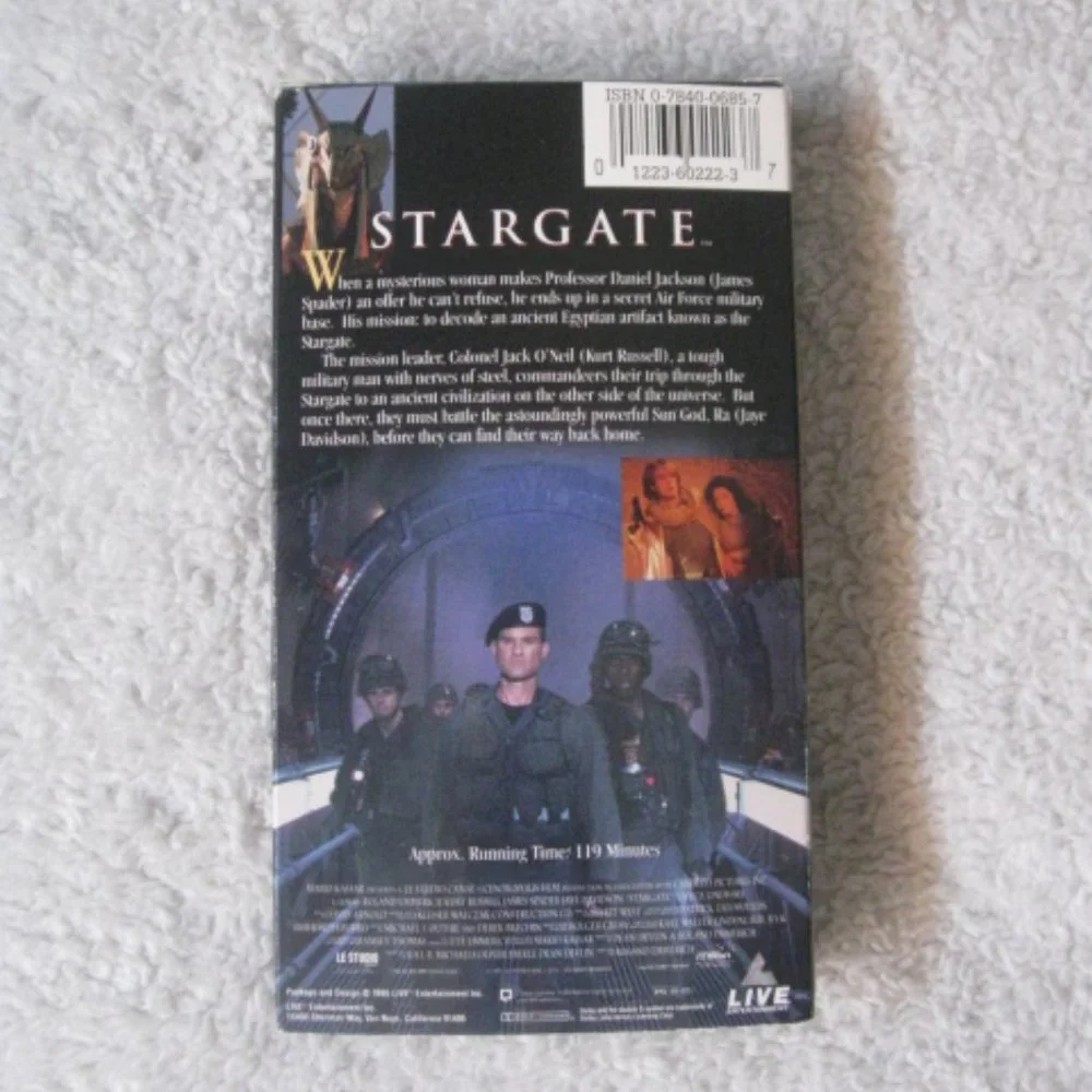 4/$15 Stargate VHS - Picture 2 of 2